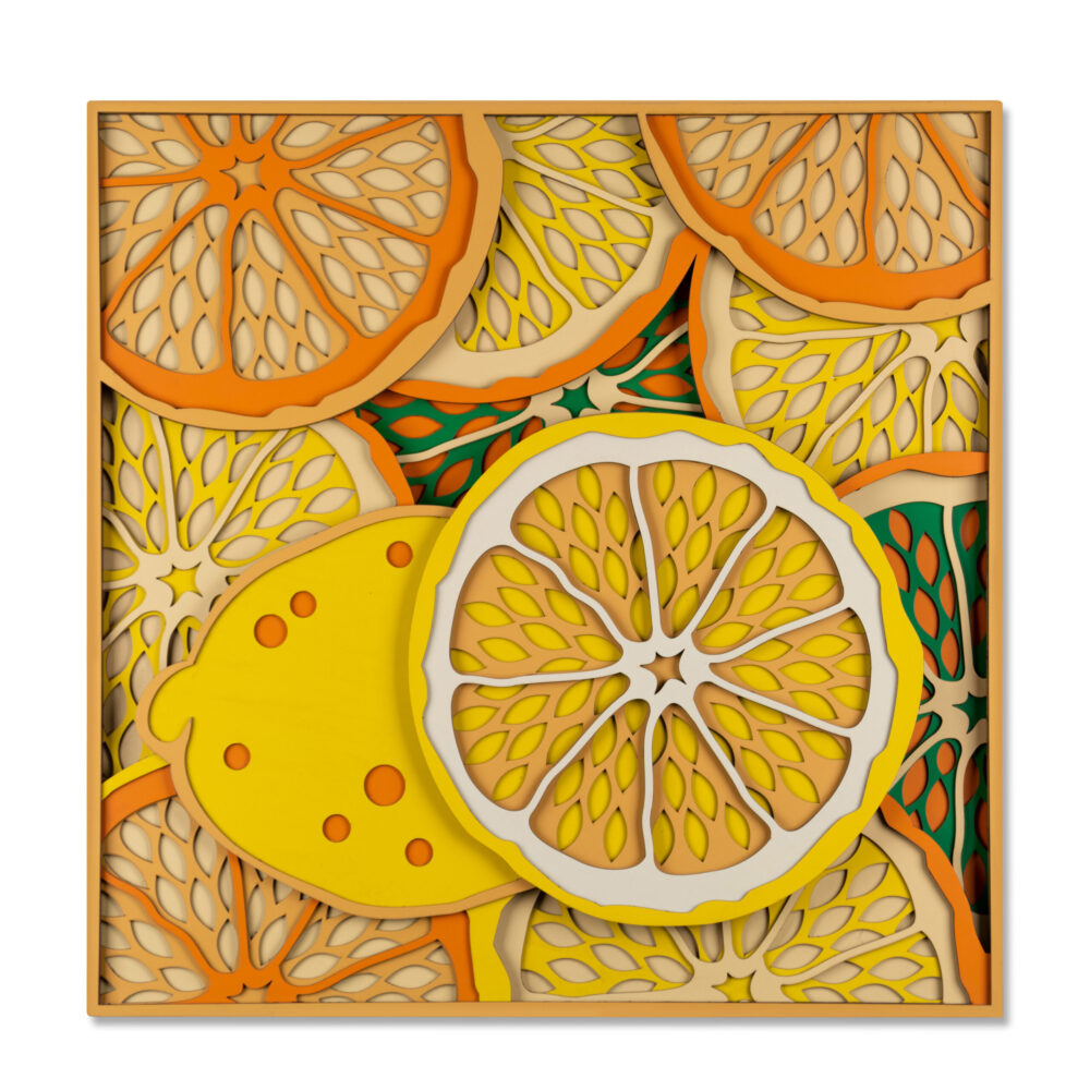Lemon Segments Multi Layer Mandala