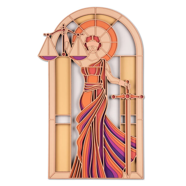 Themis - Lady Justice Multi Layer Mandala