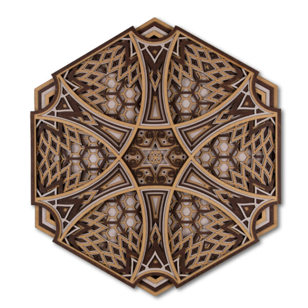 Hexagon Harmony Multi Layer Mandala