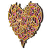 Side view of Flower Heart Multi Layer Mandala
